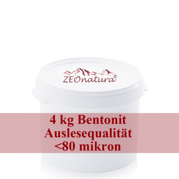 4 kg Bentonit (Montmorillonit) ultrafein Auslesequalität